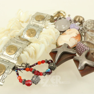 Konvolut Silberschmuck, überw. 925er Silber