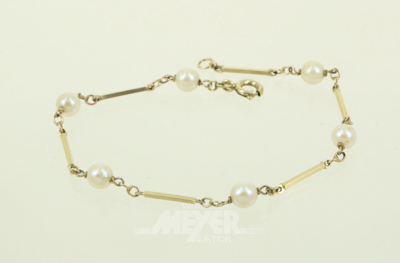 Armband mit 6 Perlen