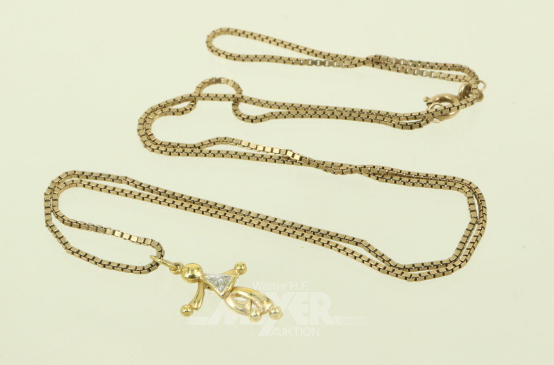 Venezianerkette mit kl. Anhänger 'tanzendes Männchen'