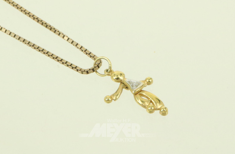 Venezianerkette mit kl. Anhänger 'tanzendes Männchen'