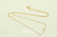 Filigranes Collier mit 1 kl. Brillant