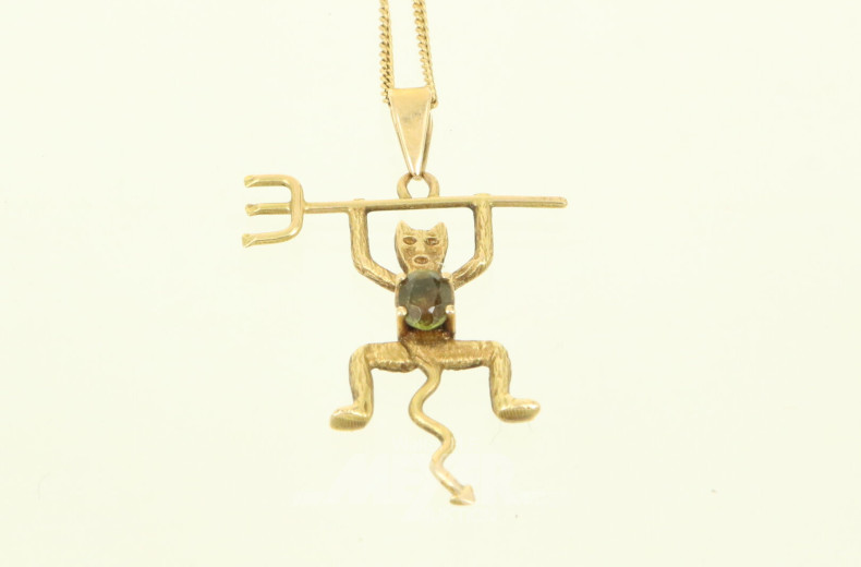 Kette mit Anhänger 'Teufelchen'