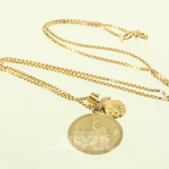 Venezianerkette in 750 GG mit 2 Anhänger