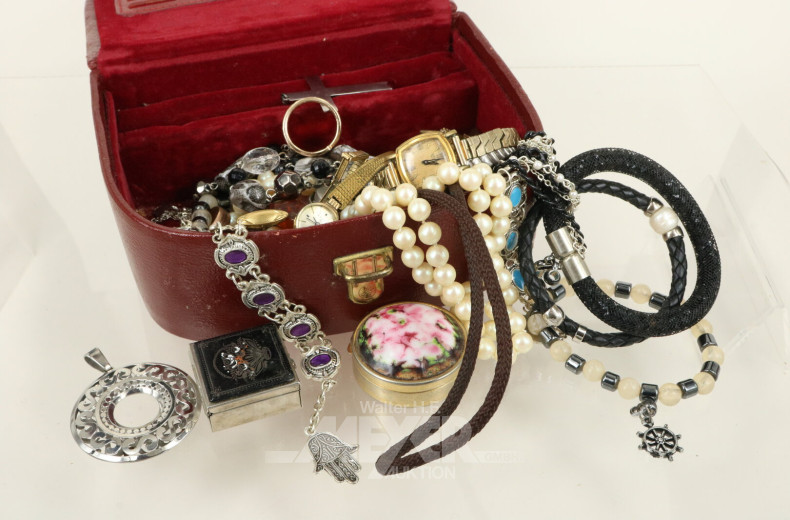 Konvolut Modescmuck im kl. Schmuckkästchen