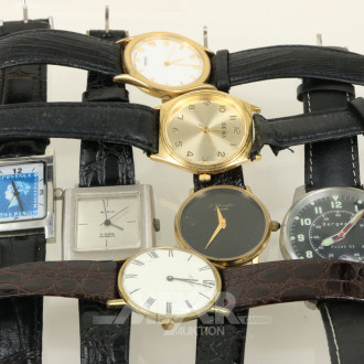 9 versch. Armbanduhren, tlw. defekt
