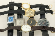 9 versch. Armbanduhren, tlw. defekt