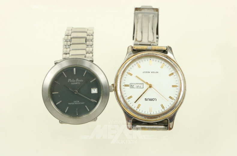 9 versch. Armbanduhren, tlw. defekt