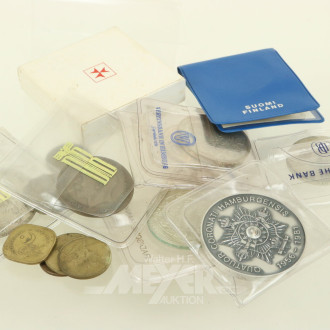 Konvolut Münzen u. Medaillen