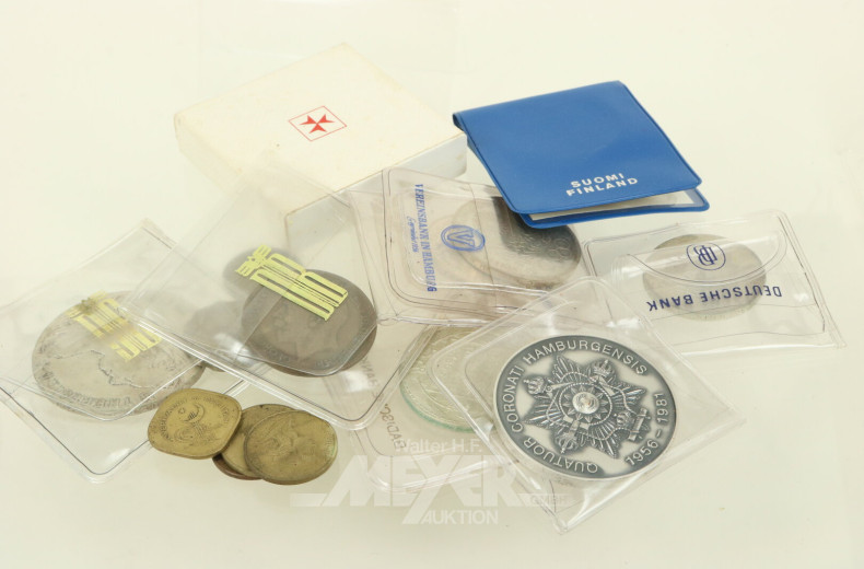Konvolut Münzen u. Medaillen