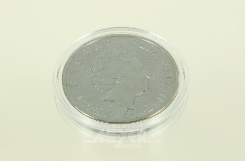 Großbritannien - 5 Pfund Elisabeth II. 2020 'White Lion of Mortimer'