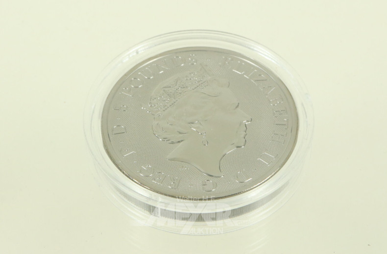 Großbritannien - 5 Pfund Elisabeth II. 2022 'Lion of England'