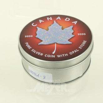 Kanada - 5 Dollars Elisabeth II. 2019 'Opal Maple Leaf'