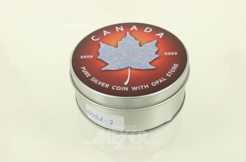 Kanada - 5 Dollars Elisabeth II. 2019 'Opal Maple Leaf'