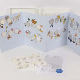 Harcover-Album mit Sammlung von Frankreich 10-Euro-Sonderausgaben 'Der kleine Prinz'