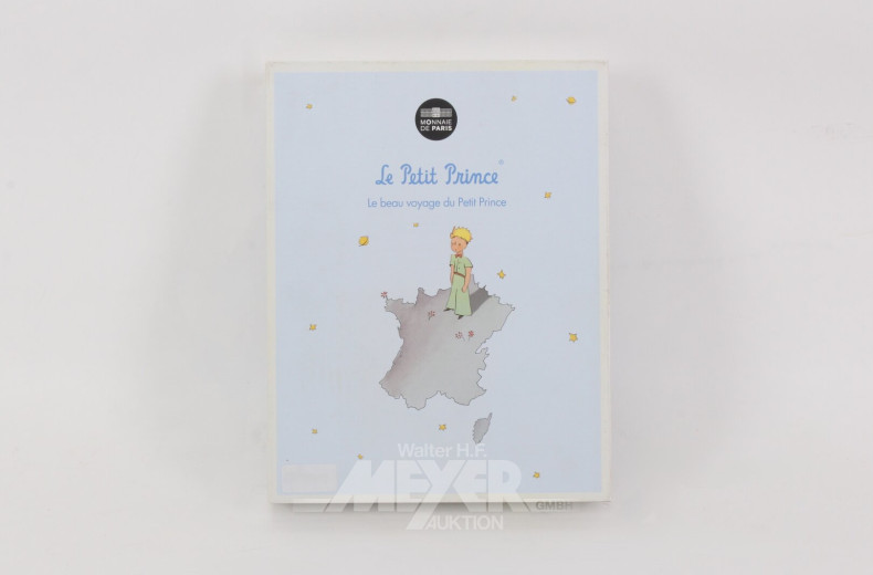 Harcover-Album mit Sammlung von Frankreich 10-Euro-Sonderausgaben 'Der kleine Prinz'