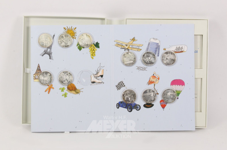 Harcover-Album mit Sammlung von Frankreich 10-Euro-Sonderausgaben 'Der kleine Prinz'