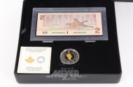 Kanada 2 Dollars Elisabeth II. 2021, zum Jubiläum '25 Jahre 2-Dollar-Münze, vom Schein zur Münze'