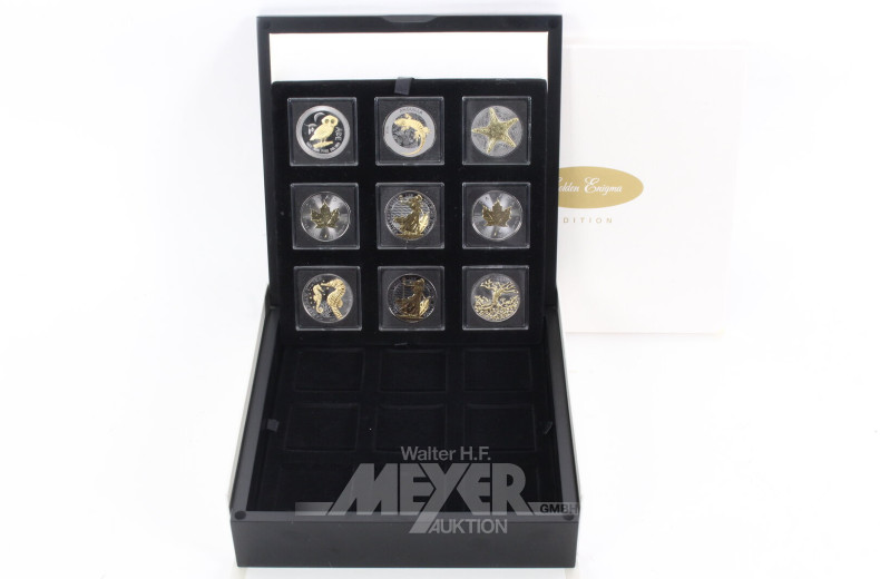 Konvolut besonderer Editionen von Silberunzen aus div. Ausgabeländern