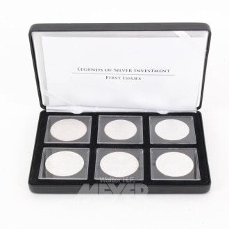 Konvolut Silbermünzen 'Legenden des Silber-Investments'