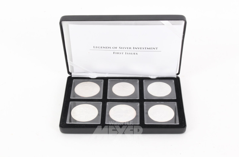Konvolut Silbermünzen 'Legenden des Silber-Investments'