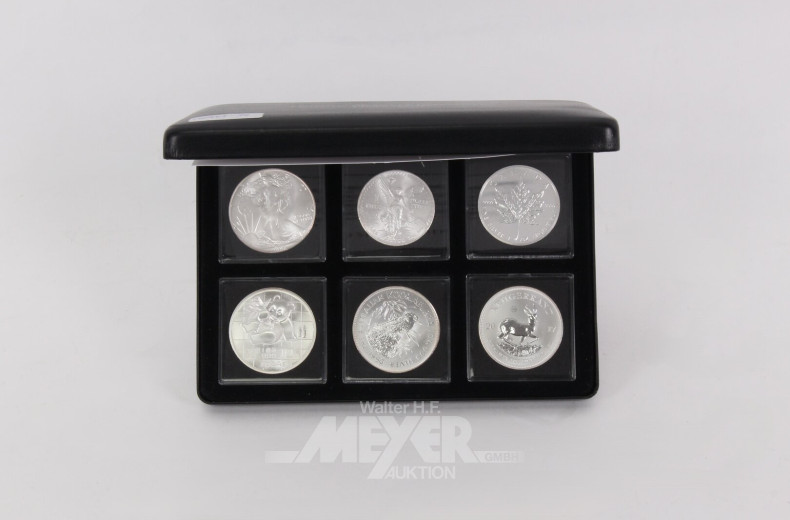 Konvolut Silbermünzen 'Legenden des Silber-Investments'