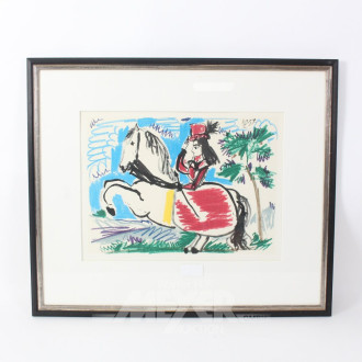 Lithografie "Toros Y Toreros" nach Picasso
