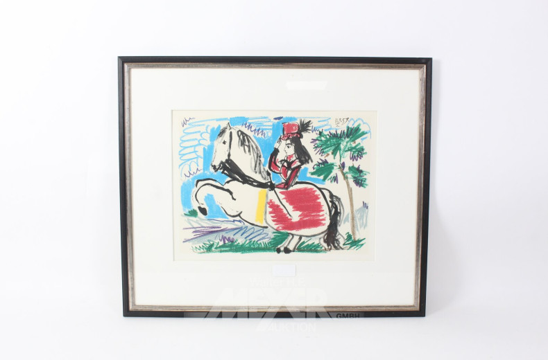 Lithografie "Toros Y Toreros" nach Picasso