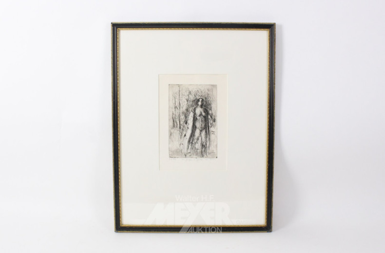 Radierung "Weiblicher Akt"