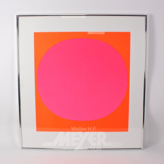 Druck nach Rupprecht Geiger "Leuchtrot kalt auf Leuchtrot warm"