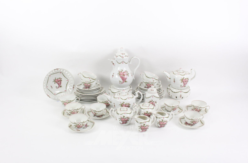 Porzellan Tee und Mokka-Service