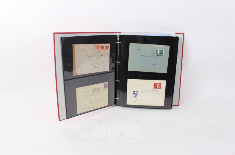 Posten Briefmarken in 22 Einsteckalben, überw. BRD 1945-2010 u. DDR 1945-1983