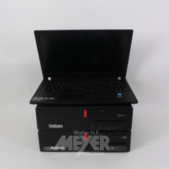 3 Posten Tower-Computer und Laptop