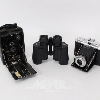 Fernglas und 2 Kamera´s WEITBLICK, AGFA, ICA