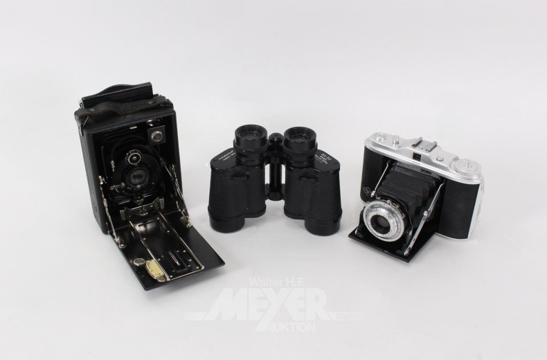 Fernglas und 2 Kamera´s WEITBLICK, AGFA, ICA