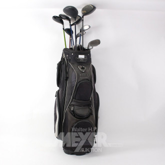 Golf-Bag mit 12 Golfschlägern