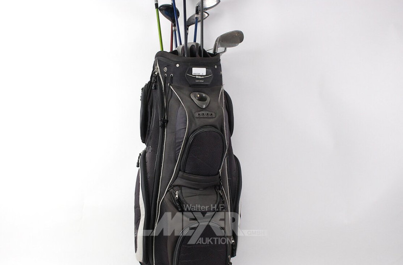 Golf-Bag mit 12 Golfschlägern