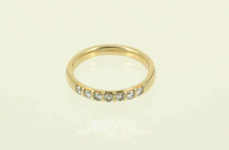 Bandring mit 7 Brillanten