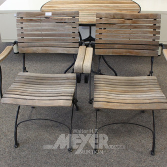 2 Gartenstühle, klappbar, mit Armlehne