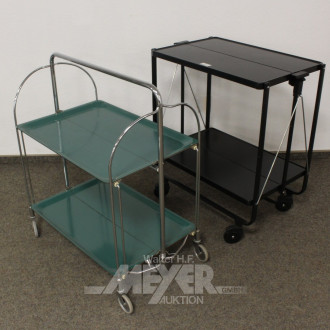 2 Servierwagen, klappbar