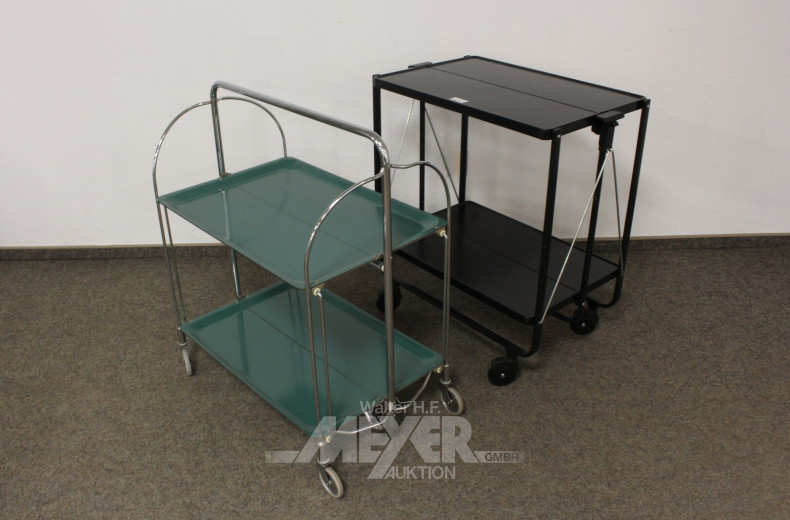 2 Servierwagen, klappbar