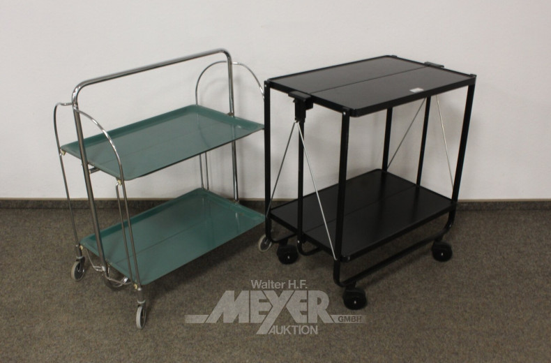 2 Servierwagen, klappbar