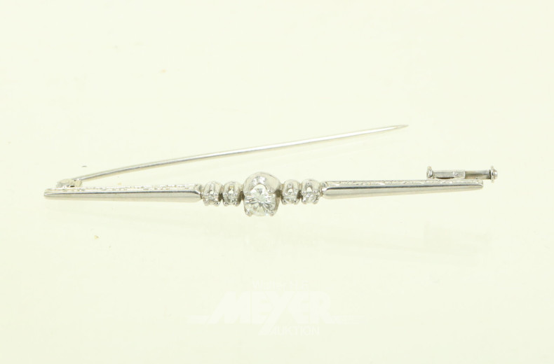 Stabbrosche mit 5 Brillanten
