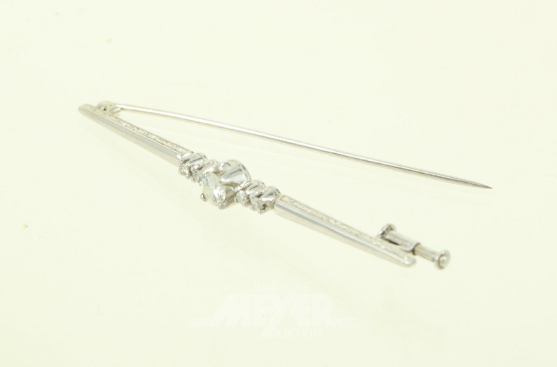 Stabbrosche mit 5 Brillanten