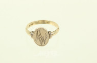 Ring mit Monogramm 'AW'