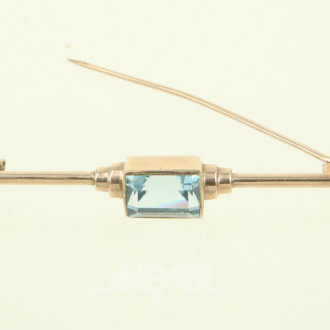 Stabbrosche mit blauem Farbstein