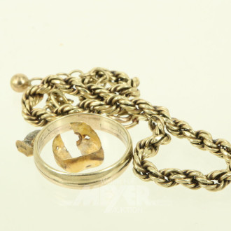 Konvolut Zahn- u. Bruchgold, sowie 1 Ring