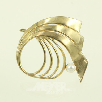 Brosche mit einer Perle