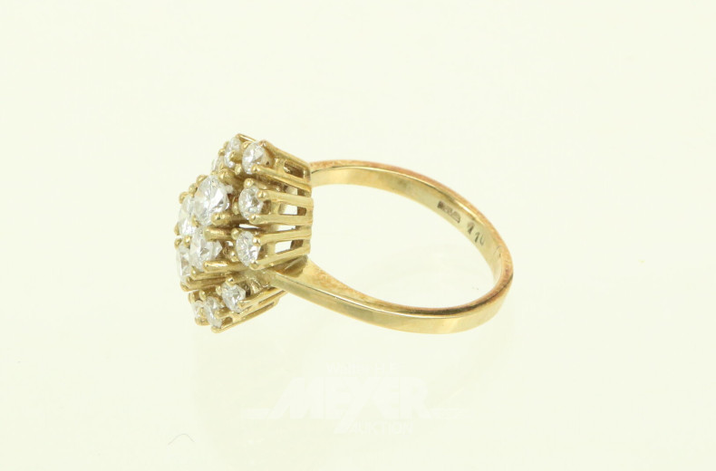 Clusterring mit 14 Diamantimitationen