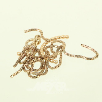 Bruchgold, best. aus 1 Kette (beschädigt) in 375 GG u. 1 halber Ring in 585 GG (Säuretest)