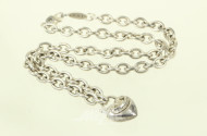 Gliederkette in 925er Silber 'Juicy Couture', mit Zwischenglied in Herzform